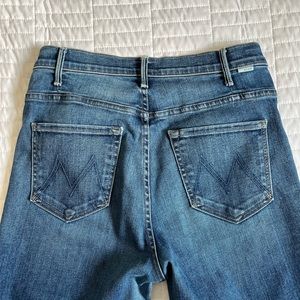 Mother The Hustler Ankle Fray Jeans Size 29